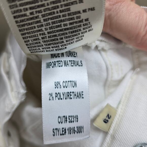 Citizens of Humanity Demy Cropped Flare Jeans Women SZ 29 Cotton Blend White - Picture 9 of 9